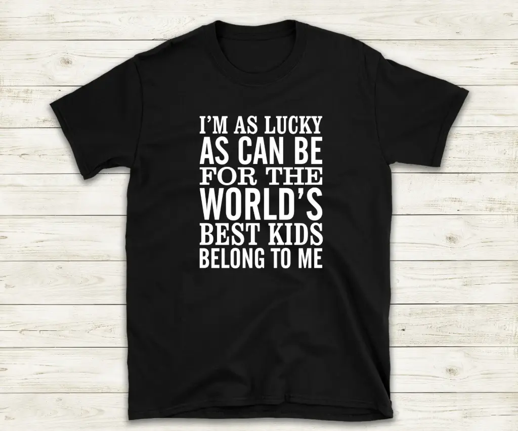 I'm as lucky as can be...