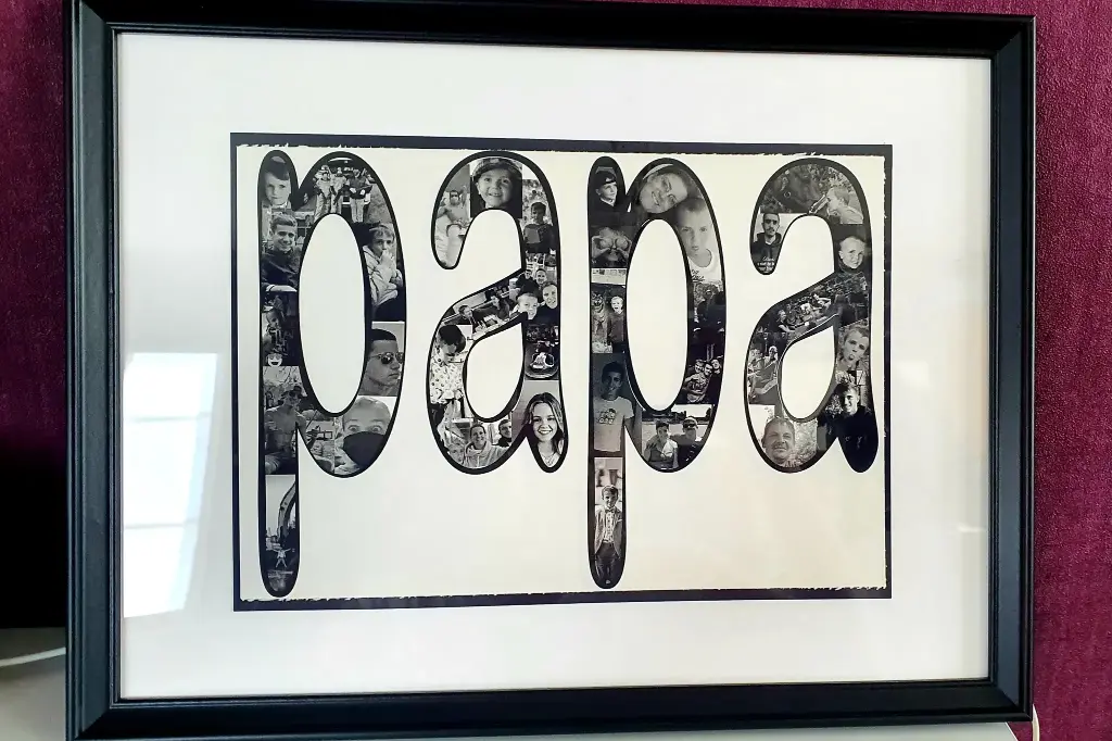 Fotokader (Wit, Zwart - wit, Hoofdletters)