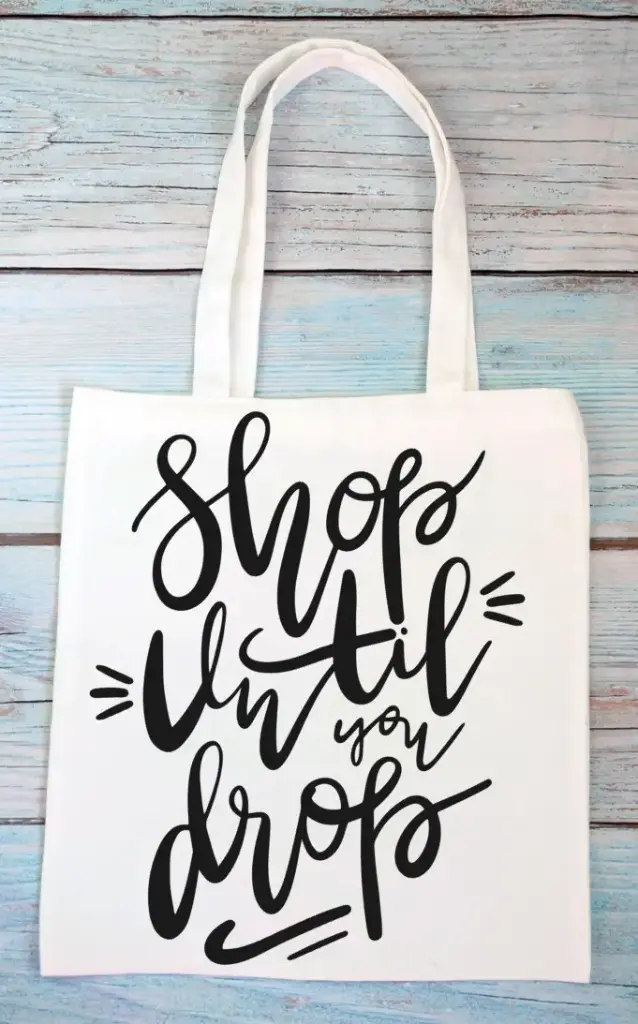 Shop until you drop! (Zwart)