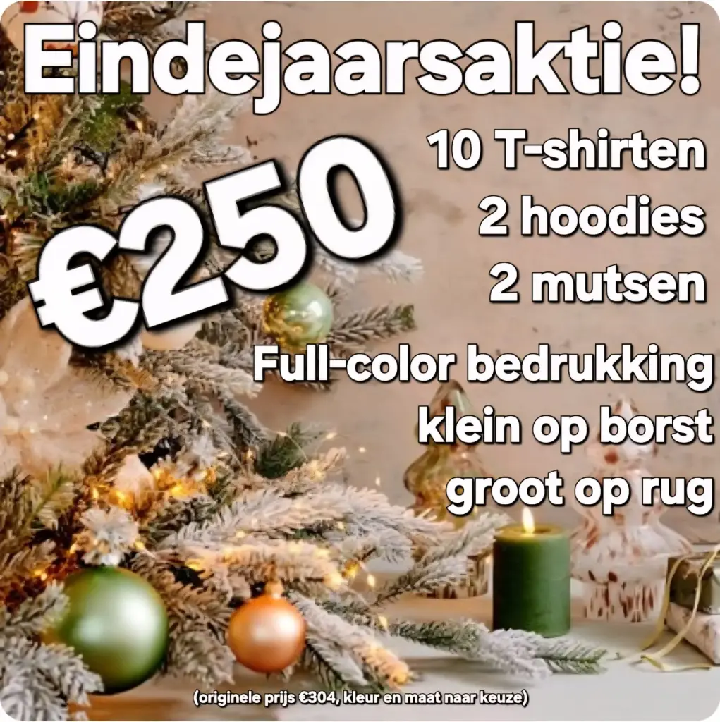 Eindejaarsaktie textiel