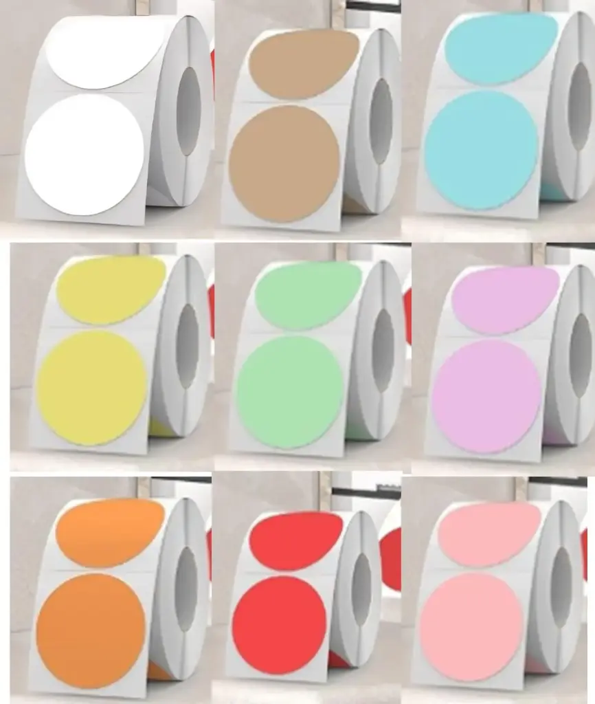 Ronde sticker - 10 stuks (2.50 cm, groen)