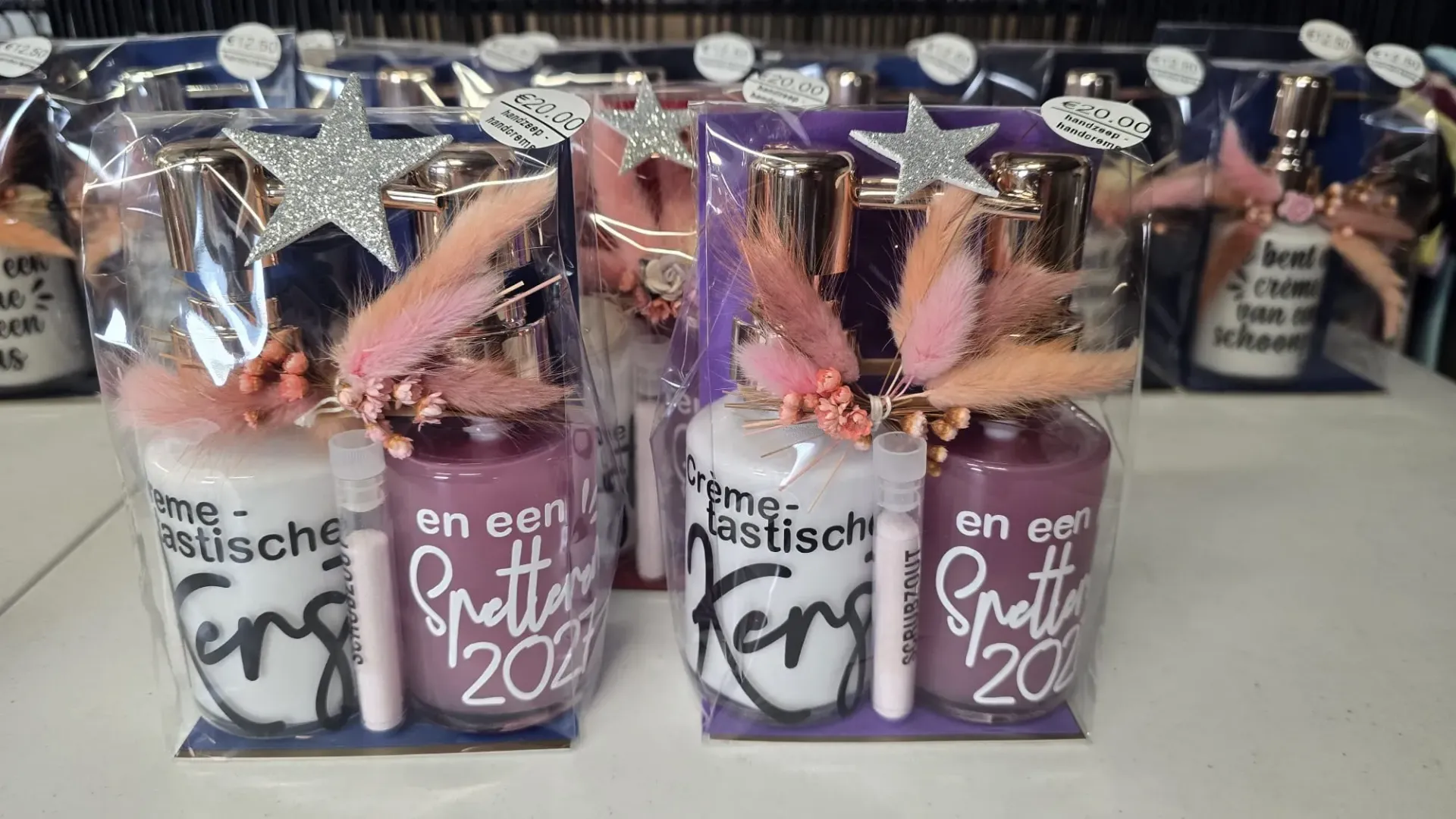 Set handzeep & handcrème - kerst