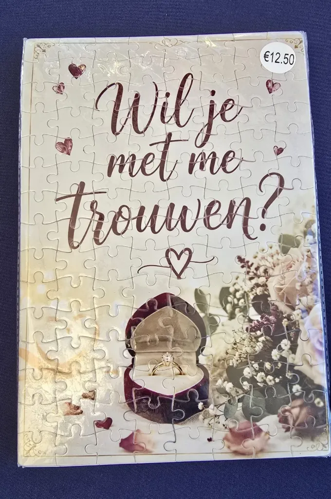 Puzzel: wil je met me trouwen?