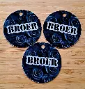 Sleutelhanger - broer - rond