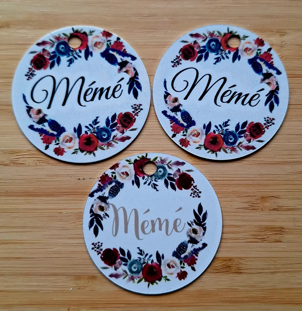 Sleutelhanger - mémé - rond