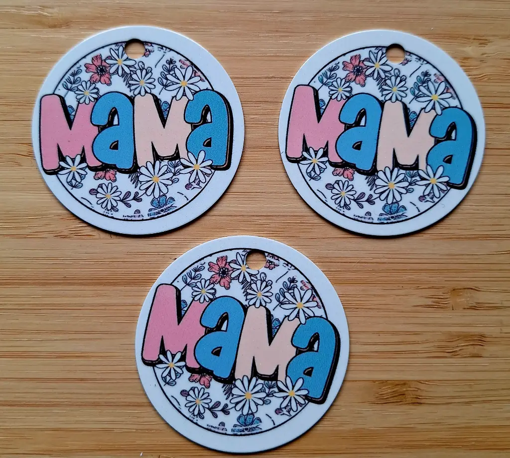 Sleutelhanger - mama - rond