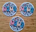 Sleutelhanger - mama - rond