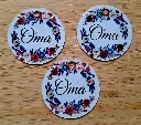 Sleutelhanger - oma - rond