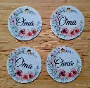 Sleutelhanger - oma - rond