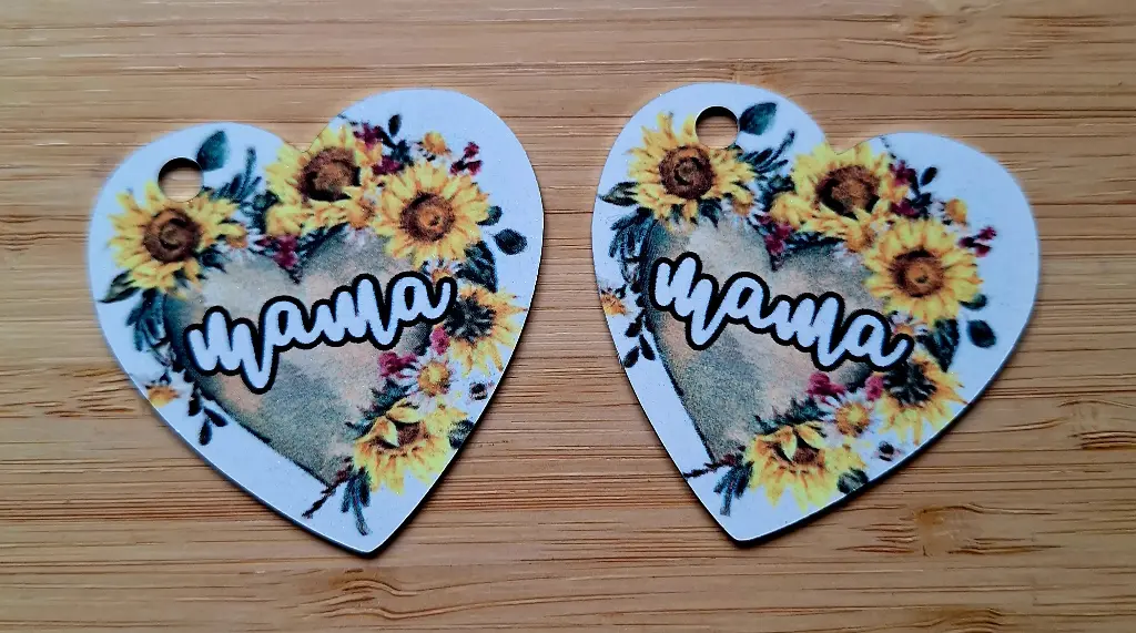 Sleutelhanger - mama - hart