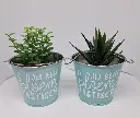 Bloempot blik - klein