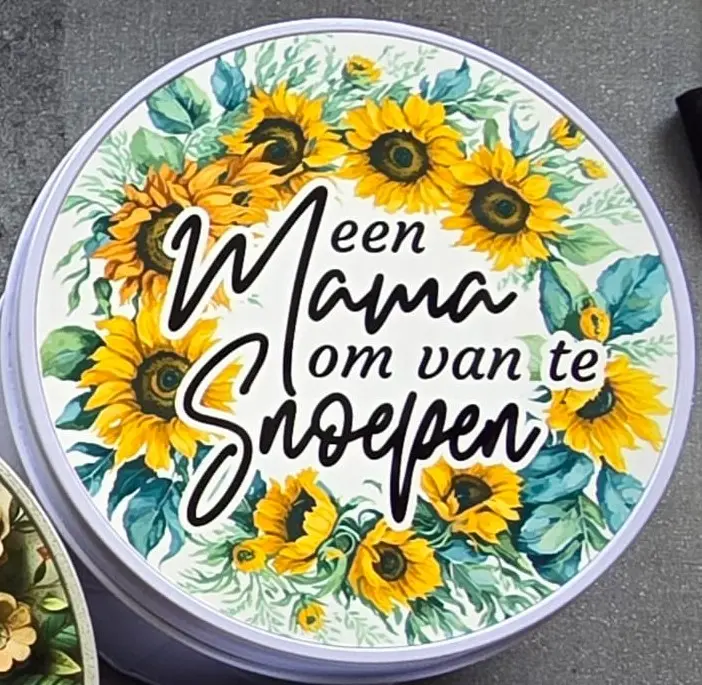 Blikken doosje 12x6cm - zelf te vullen