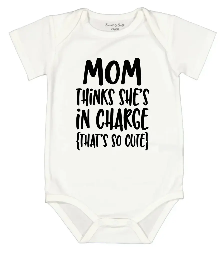 Romper - Mom thinks she's in charge (That's so cute)