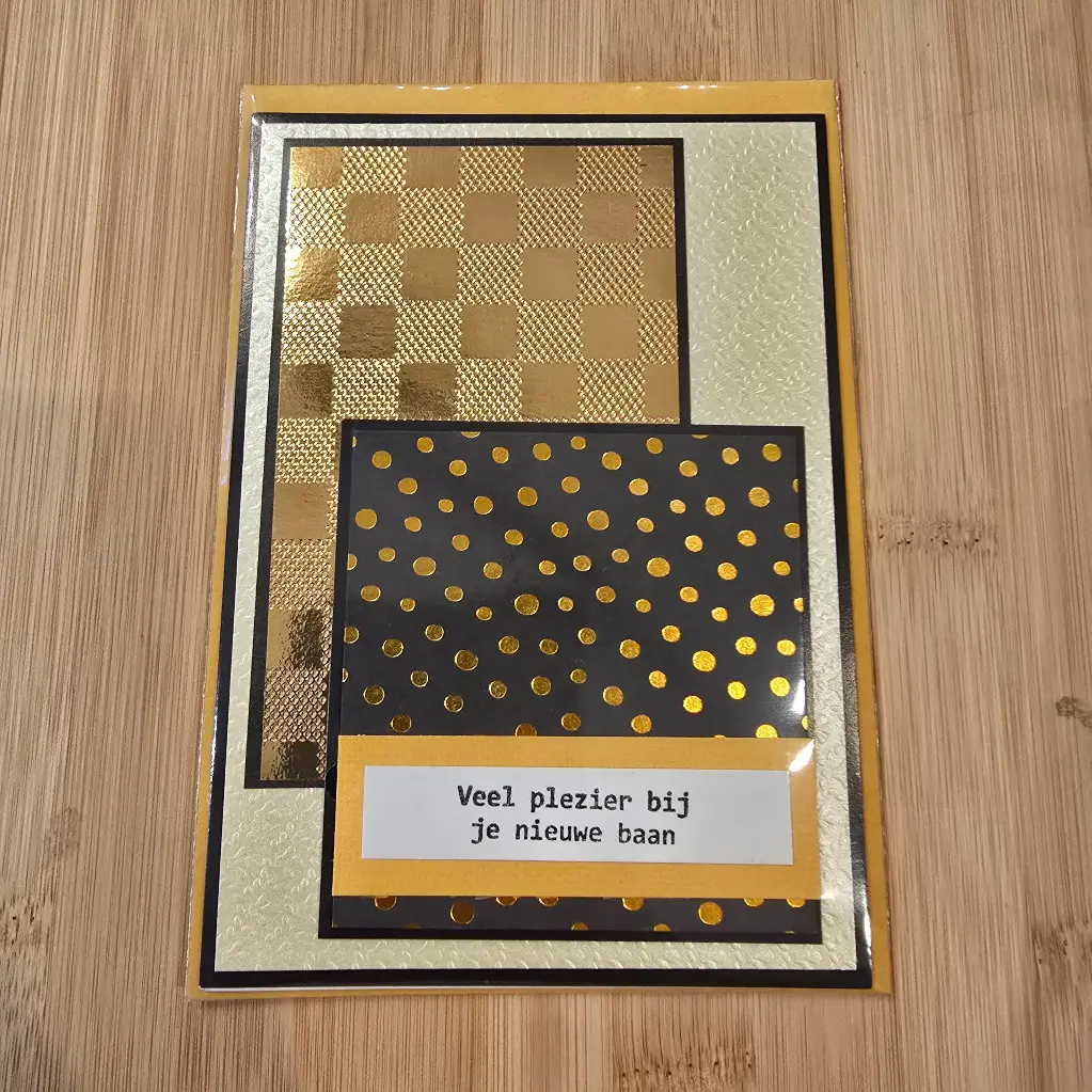 Wenskaart - nieuwe job