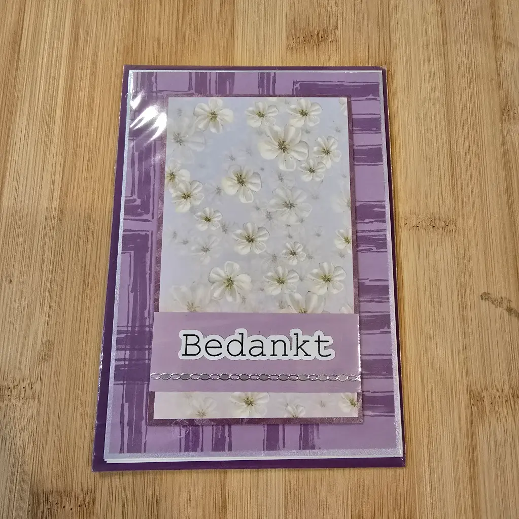 Wenskaart - bedankt