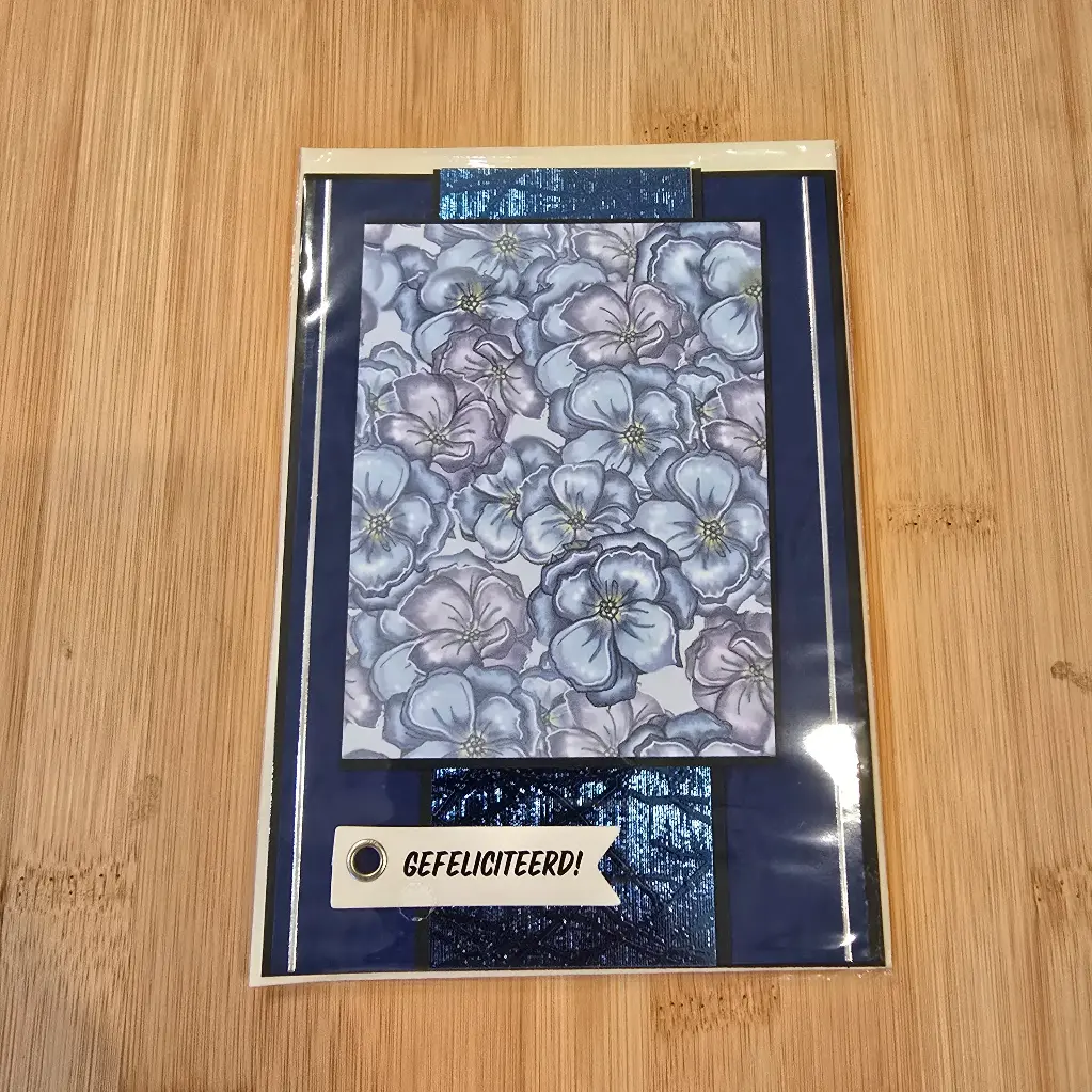 Wenskaart - gefeliciteerd