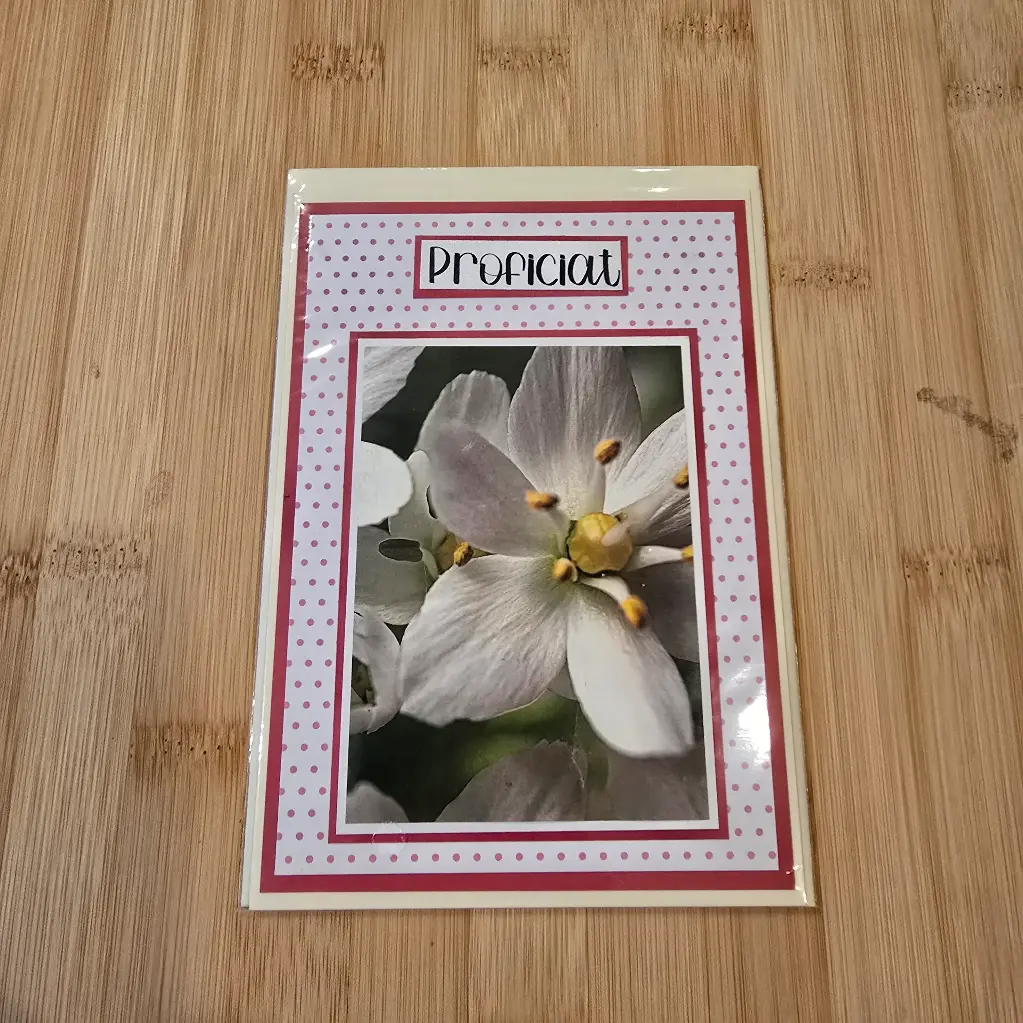 Wenskaart - proficiat