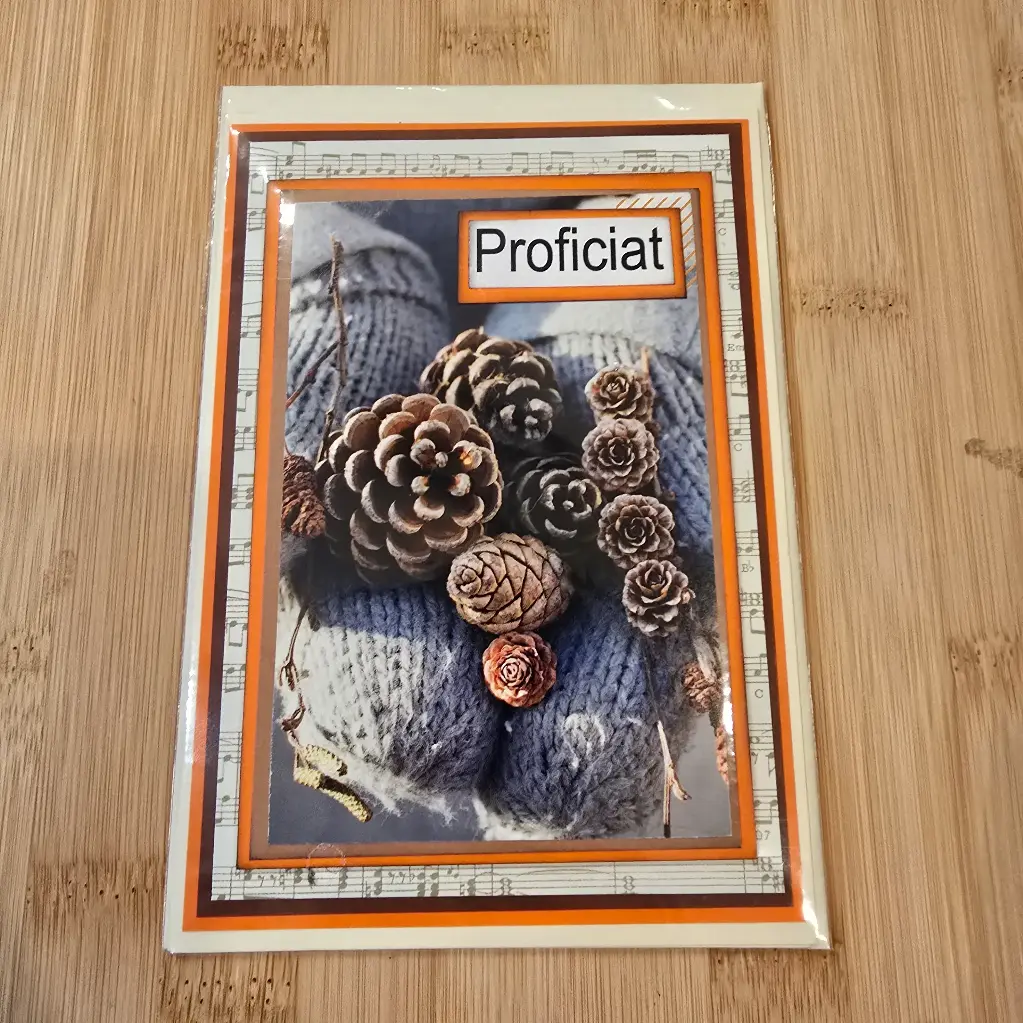 Wenskaart - proficiat