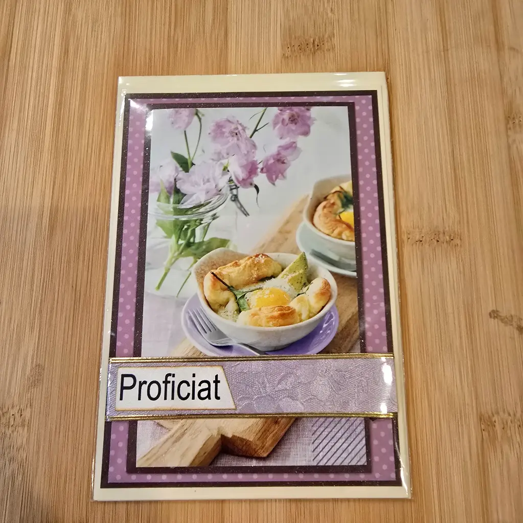 Wenskaart - proficiat