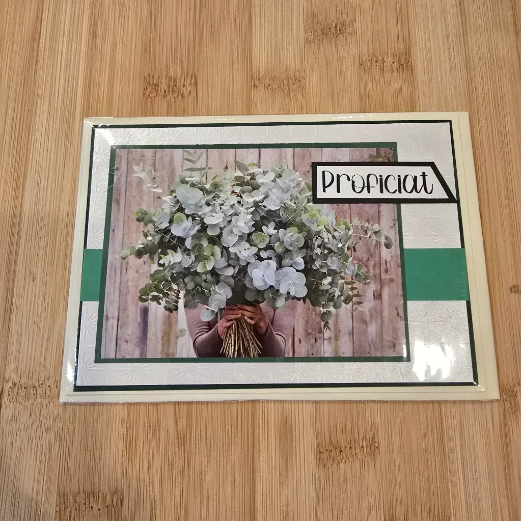 Wenskaart - proficiat