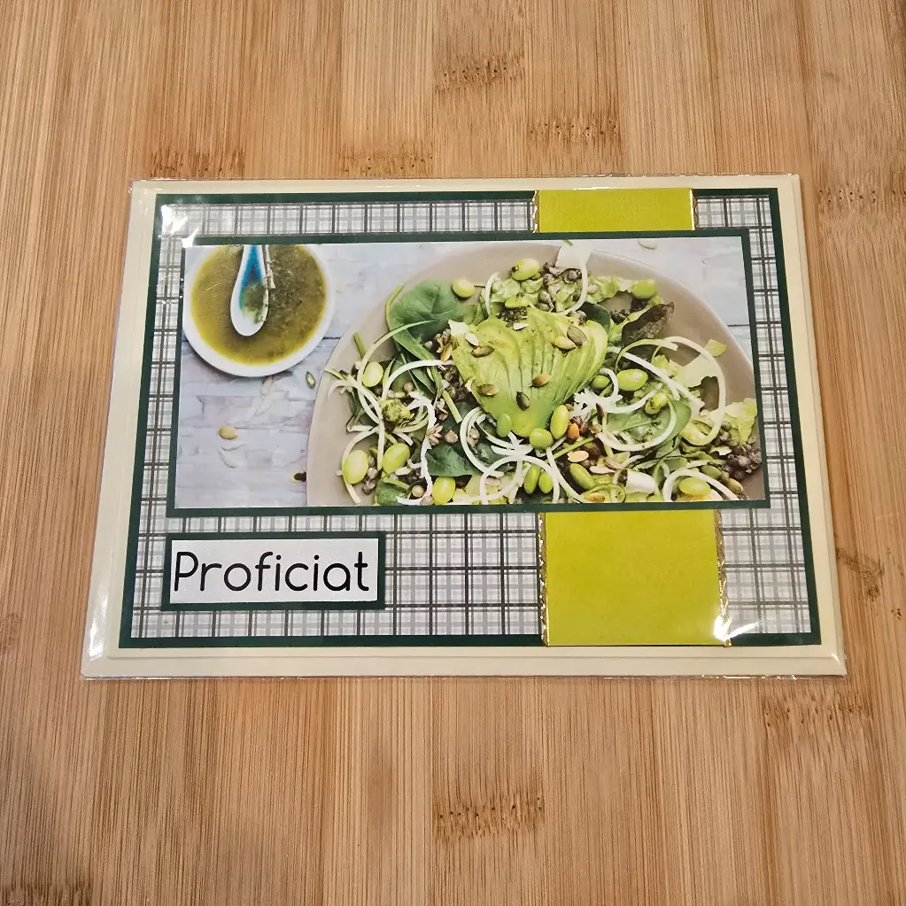 Wenskaart - proficiat