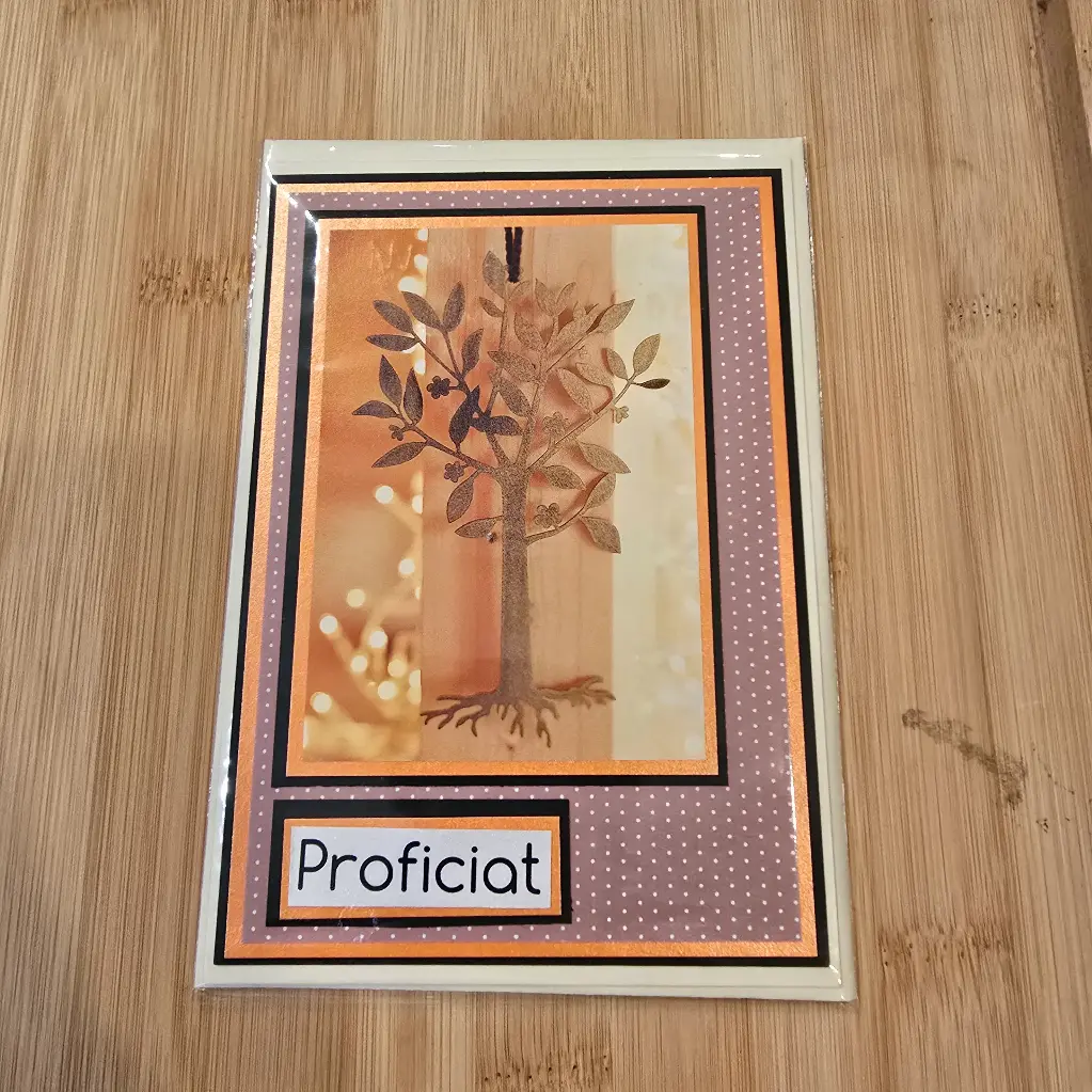 Wenskaart - proficiat