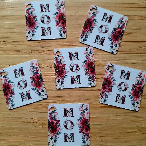 Sleutelhanger - mom - vierkant
