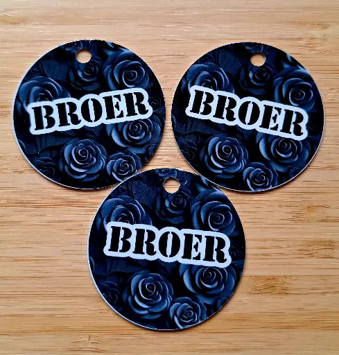 Sleutelhanger - broer - rond
