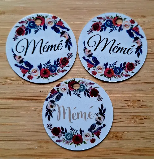 Sleutelhanger - mémé - rond