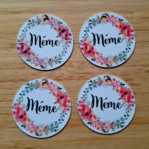 Sleutelhanger - mémé - rond