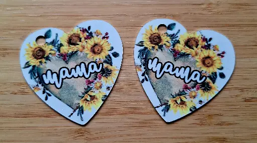 Sleutelhanger - mama - hart