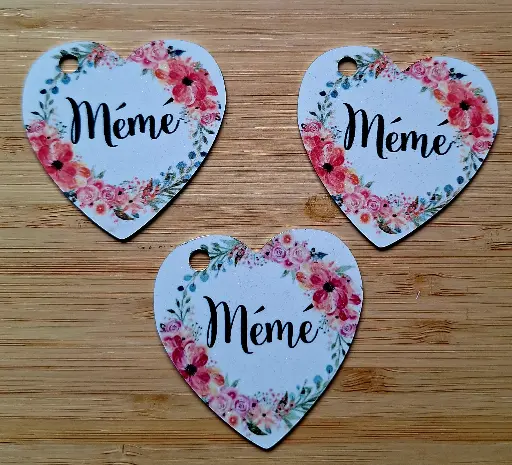 Sleutelhanger - mémé - hart