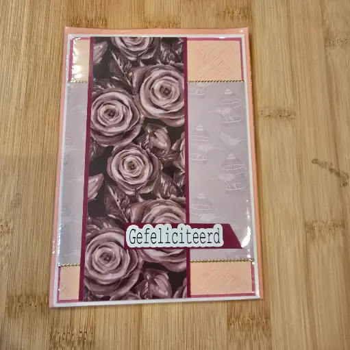 Wenskaart - gefeliciteerd