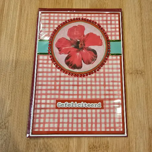 Wenskaart - gefeliciteerd