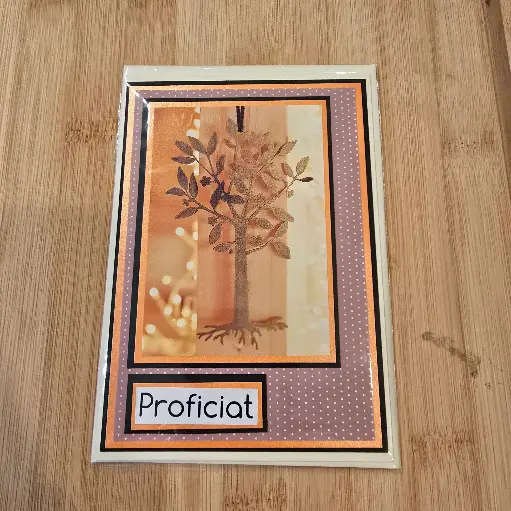 Wenskaart - proficiat