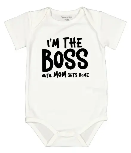 Romper - I'm the boss until mom gets home